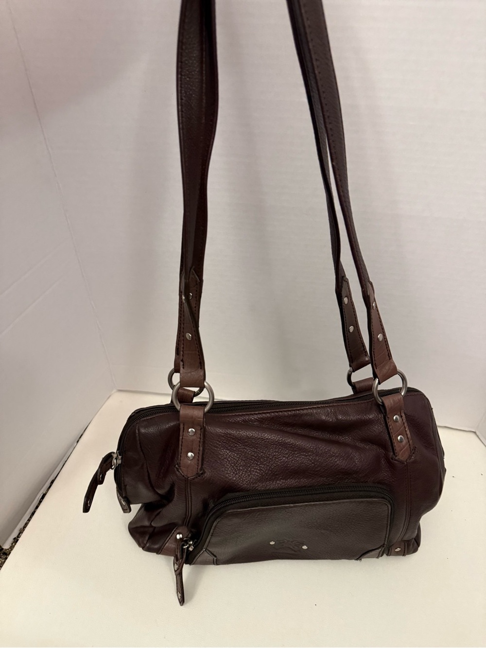Brown Leather Shoulder Bag for Women